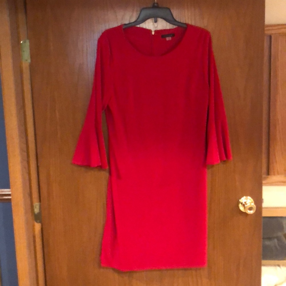 Red Tommy Hilfiger Red Bell-sleeve Dres